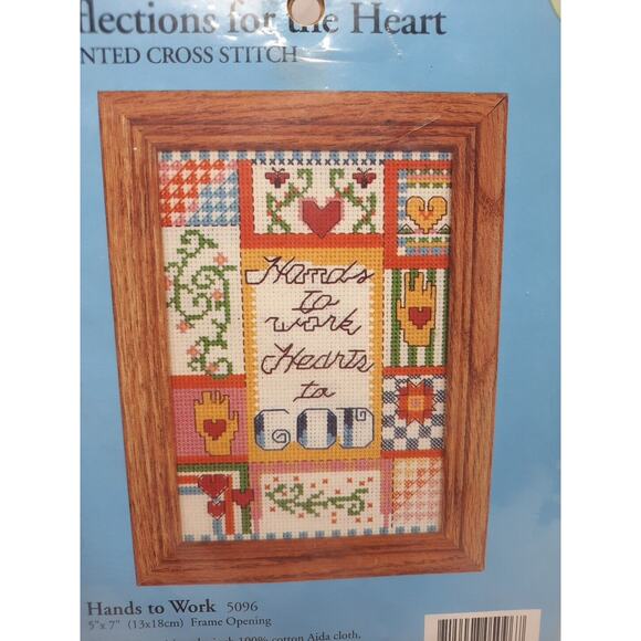 Vintage Candamar Designs Counted Cross Stitch Kit Hands to Work 5096 5x7 - Picture 2 of 4